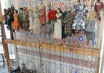 Bonecos de Santo Aleixo en Barcelona
