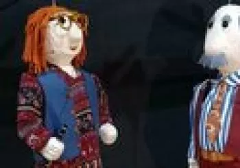 La flautista d'Hamelín amb titelles en Barcelona
