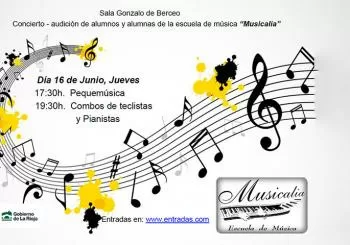 Audición de alumnos de la escuela de música 