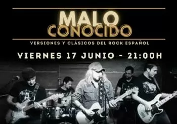 MALO CONOCIDO EN DIRECTO SALA CIEN POR CIEN en MADRID