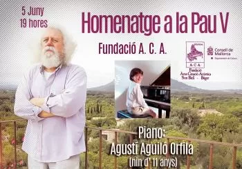 Homenatge a la Pau V en Búger