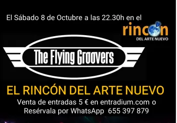 Concierto 8/10/22 en El rincón del arte nuevo en Madrid