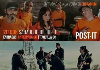 CONCIERTO EN DISKORDIA + AGUJERO DE SALIDA & POST IT EN BARCELONA
