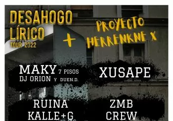 DESAHOGO TOUR en ZULÚ KLUB (Valencia) + PROYECTO HERRENKNE X en ALDAIA