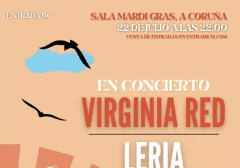 VIRGINIA RED & LERIA EN LA MARDI GRAS en A Coruña