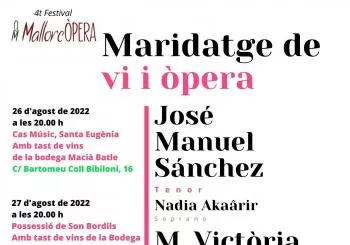 Maridatge de vi i òpera a Son Bordils en Inca