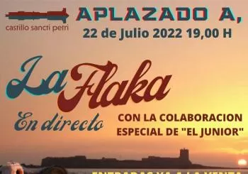 Concierto de La Flaka con Junior en el Castillo de Sancti Petri en Chiclana de la Frontera