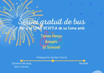 Bus gratuït revetla SA Coma en Sant Llorenç des Cardassar