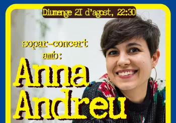 Anna Andreu, al Mussol Tropical en Sant Cugat Sesgarrigues