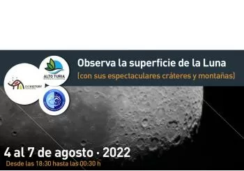 Observa la superficie lunar en Aras de los Olmos