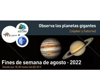Observa los planetas gigantes en Aras de los Olmos