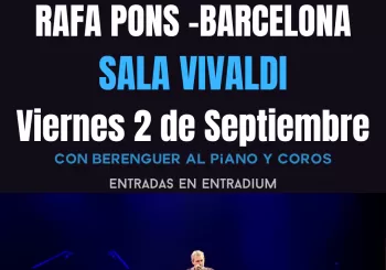 Rafa Pons en Sala Vivaldi - Piano, guitarra y voz en BARCELONA