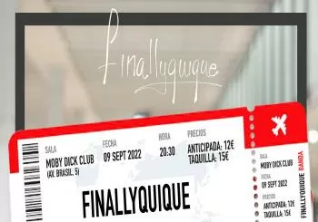Finallyquique (con banda completa) en Moby Dick Club en Madrid