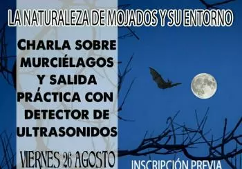 La naturaleza de Mojados y su entorno: Charla sobre murciélagos y salida práctica con detector de ultrasonidos