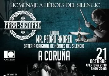 Pedro Andreu de H&eacute;roes del Silencio con ParaSiempre en A Coruña