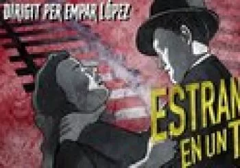 Estranys en un tren en Barcelona