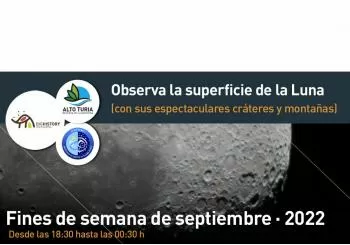 Observa la superficie lunar en Aras de los Olmos
