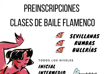 PREINCRIPCIONES CLASES DE BAILE FLAMENCO en FUENLABRADA DE LOS MONTES