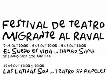 Festival de Teatro Migrante al Raval en Barcelona