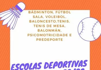 PREINSCRICIÓN ESCOLAS DEPORTIVAS en LOUSAME