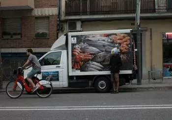 Sfumato (assajant per la caiguda dels contorns) en Barcelona
