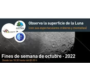 Observa la superficie lunar en Aras de los Olmos