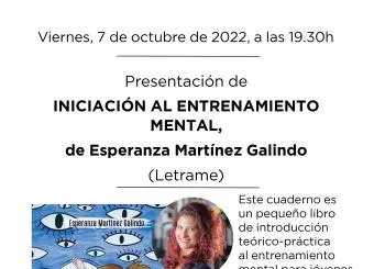 Presentación de 'Iniciación al entrenamiento mental', de Esperanza Martínez Galindo (Letrame) en Madrid