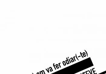 Estimar(-te) em va fer odiar(-te) en BARCELONA