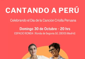 Cantando a Perú, María Fe de la Piedra y Corah celebran el día de la canción criolla en Madrid