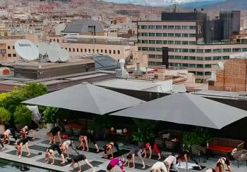 Pilates al aire libre en el Hotel Mandarin Oriental 5* en Barcelona