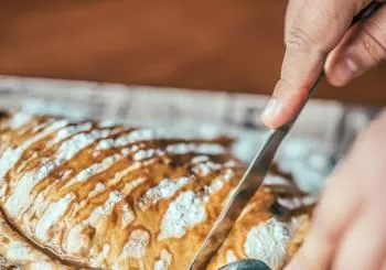 Merienda para dos: delicioso calzone dulce en Pinsa Pizza en Madrid