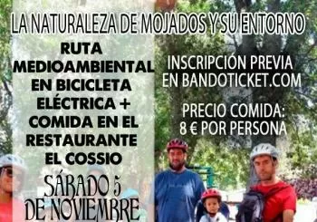 RUTA MEDIOAMBIENTAL EN BICICLETA ELÉCTRICA + COMIDA RESTAURANTE COSSIO. MOJADOS