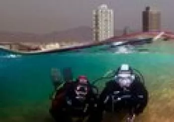 Curso PADI y Buceo en la Playa Levante, Barcelona