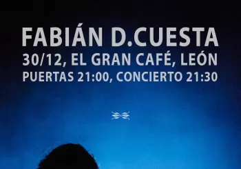 Fabián D. Cuesta en El Gran Café en León