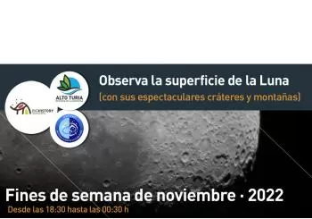 Observa la superficie lunar en Aras de los Olmos