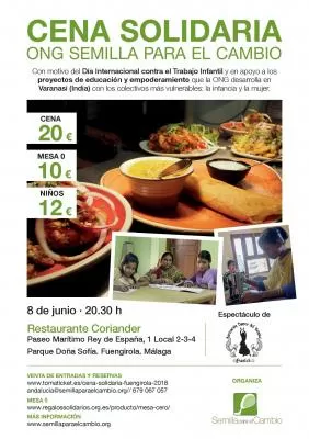 Cena Solidaria Semilla para el Cambio (Fuengirola)