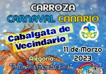 Carroza Cabalgata Carnaval Vecindario 2023 en Santa Lucía de Tirajana