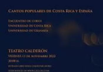 CANTOS POPULARES DE COSTA RICA Y ESPAÑA en GRANADA