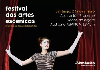 Festival das artes esc&eacute;nicas - N&eacute;boa no bigote en Santiago de Compostela