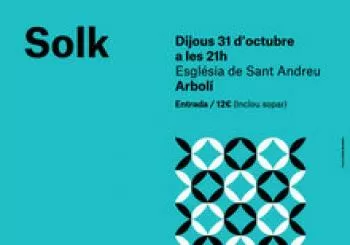 Concert SOLK + sopar. En Arbolí 