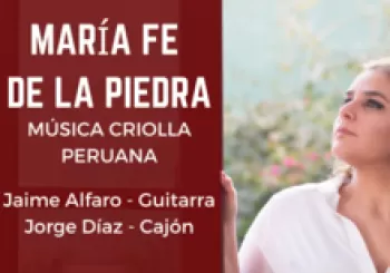María Fe de la Piedra, música criolla peruana. En Madrid