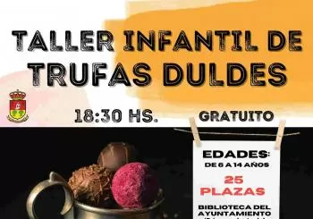 Taller Infantil de Trufa dulce. 18:30 hs. 4 de Diciembre Cogeces del Monte