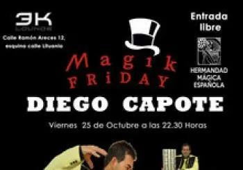 Actuación de Magia Diego Capote. En Madrid
