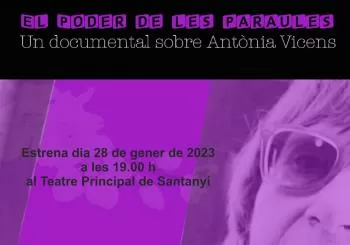 Projecció: El poder de les paraules. Documental sobre Antònia Vicens en Santanyí