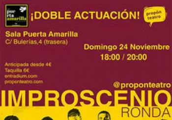 Propón Teatro: Improscenio en Ronda. En Granada