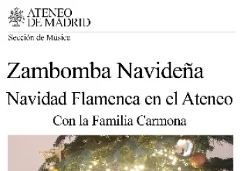 ZAMBOMBA NAVIDEÑA con Familia CARMONA en Ateneo de Madrid