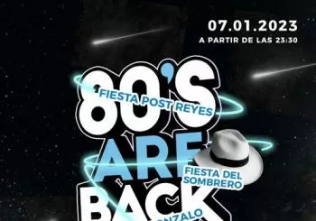 80'S ARE BACK - POST REYES Y FIESTA DE SOMBREROS en L'Hospitalet de Llobregat