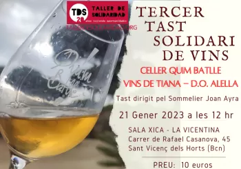 3er Tast Solidari de Vins en 08620 - Sant Vicenç dels Horts