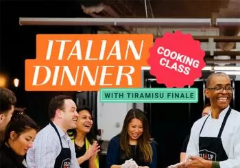 Italian Dinner with Tiramisu Finale Cooking Class in NYC en New York