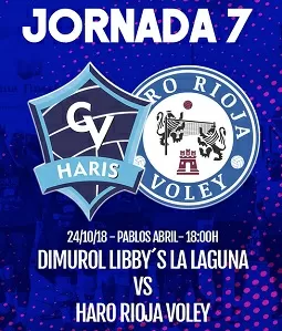 7º Jornada Dimurol Libby´s La Laguna VS. Haro Rioja Voley